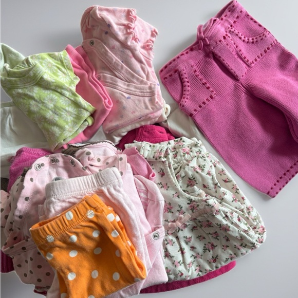 Other - 3 month old Pink and Orange Kids Clothing bundle